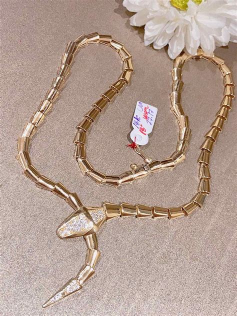 K18 Serpenti W Dia Necklace Jg On Carousell