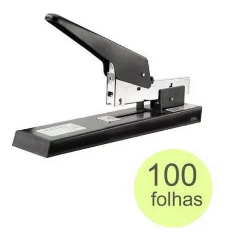 Grampeador Profissional Eagle 938 até 100 Folhas preto MercadoLivre