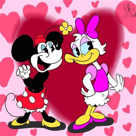 Minnie And Daisy By Spongefox Disney Quilt Minnie Mouse Drawing Minnie