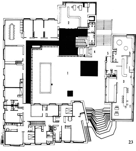 Plans Of Architecture Alvar Aalto Town Hall Saynatsalo