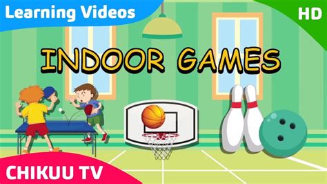 Learn About Indoor And Outdoor Games Kids Learning Indoor Games Kids