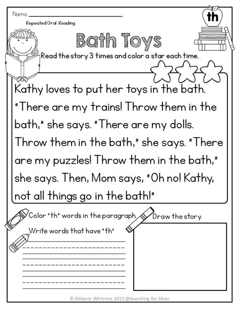 Reading Fluency Passages Digraphs Made By Teachers