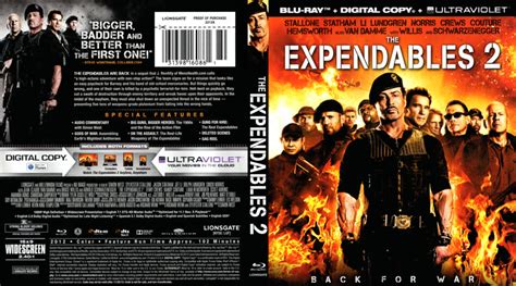 The Expendables 2 2012 Blu Ray Dvd Front Dvd Cover