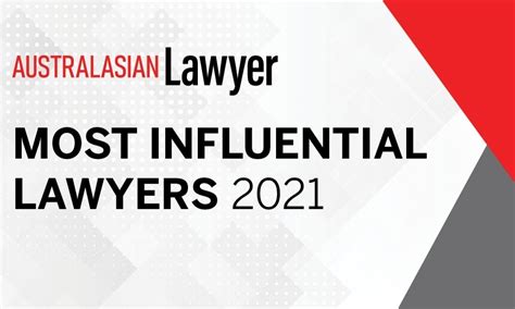 Most Influential Lawyers 2021 Australasian Lawyer