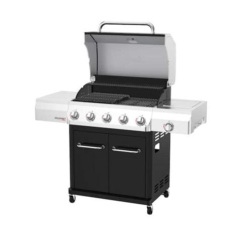 Nexgrill Gourmet Pro 5 Burner Propane Gas Grill With Side Burner In