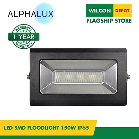 Alphalux 150w Daylight 6500k Led Smd Flood Light Ip65 Yk Mtmhf1006 By