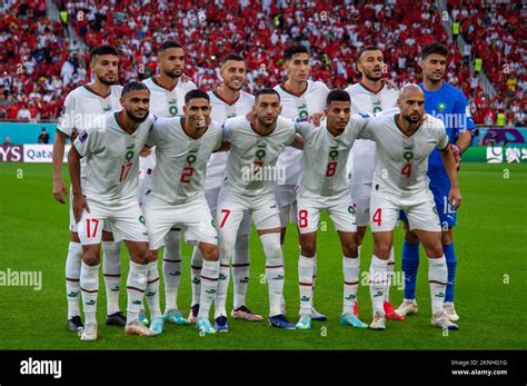 The Moroccan National Football Team During The Fifa World Cup Qatar