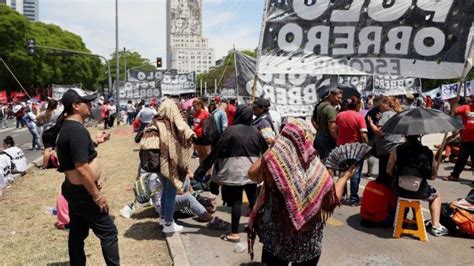 El Polo Obrero Marcha Nuevamente Hacia El Obelisco