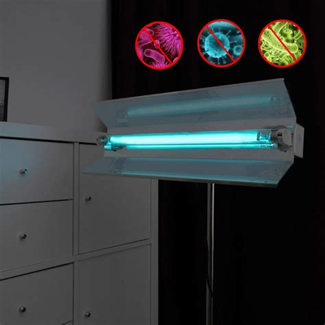 Lampa Bactericida Uvc 15w Cu Stativ Portabila Orientabila Cu Reflector Sterilizare Inaltime