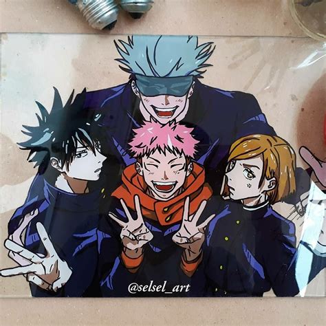 Jujutsu Kaisen Anime Painting Black Naturalforma Br