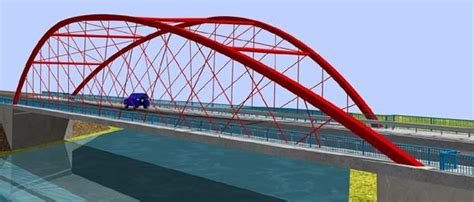 Visualization Of A Skew And Asymmetric Network Arch Bridge Download