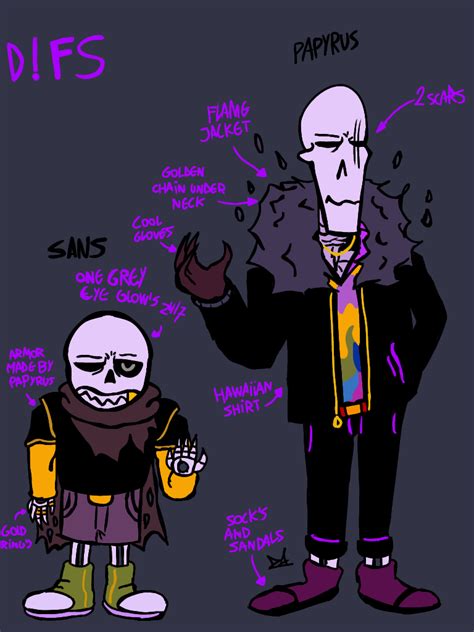 Dfellswap Sans And Papyrus By Daarov On Deviantart