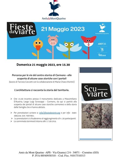 Fieste Da Viarte Maggio Camminata Alla Scoperta Dei Portali