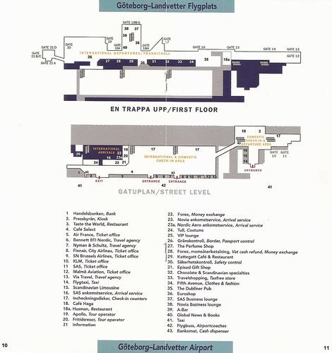 Göteborg-Landvetter Airport (GOT) terminal map - early 200… | Flickr