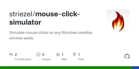 Github Striezelmouse Click Simulator Simulate Mouse Clicks On Any