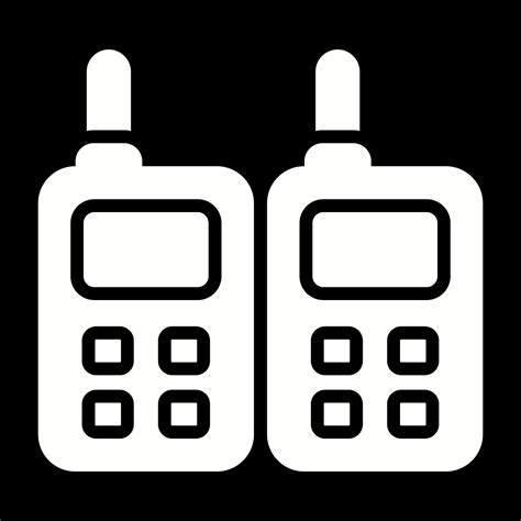 Two Way Radio Vector Icon 28034434 Vector Art At Vecteezy