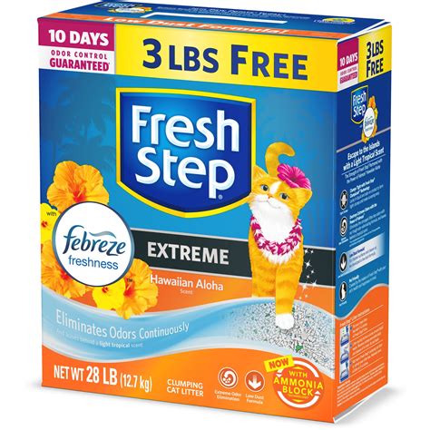 Fresh Step Scented Litter With The Power Of Febreze Clumping Cat