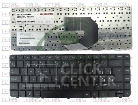 Teclado Hp Cq43 G4 EspaÑol Negro Click Center