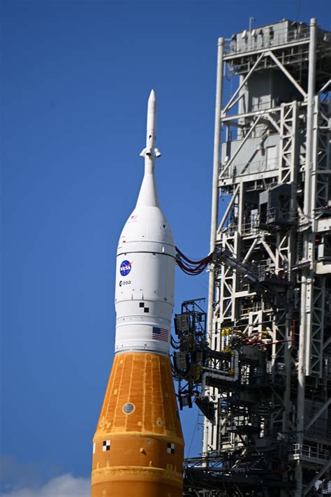 Esa Orion And European Service Module On Launchpad