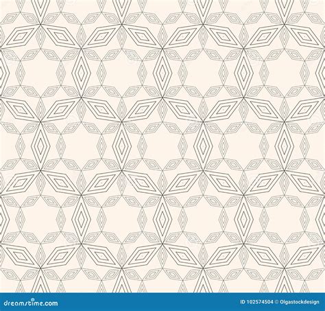 Subtle Geometric Pattern Vector Seamless Texture With Thin Line Stock