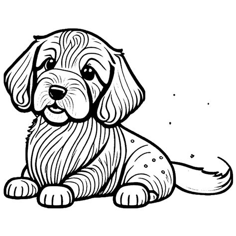 Doodle Golden Doodles Coloring Page · Creative Fabrica