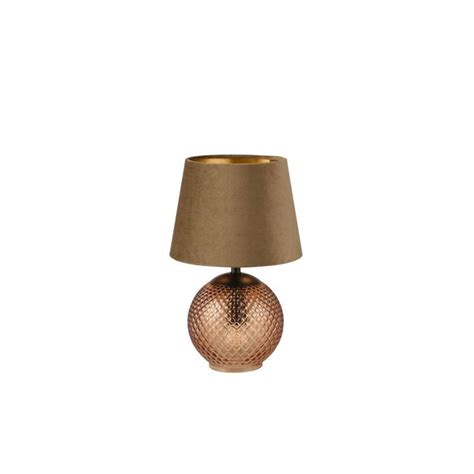 Lampe En Verre Et Tissu Avec Double Lampes Jonna De Chez Trio