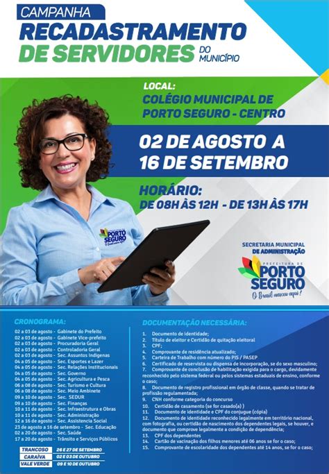 Prefeitura De Porto Seguro Inicia Campanha De Recadastramento Do