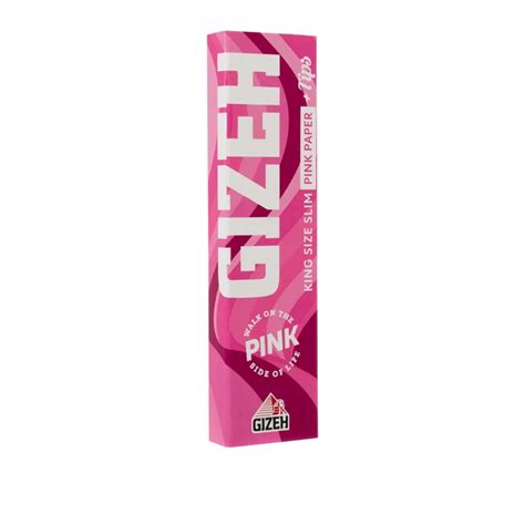 Gizeh All Pink Paper King Size Slim Und Tips