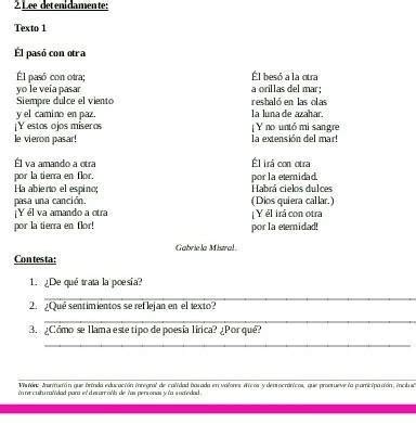 2 Lee Determinada Mente El Texto Texto 1el Paso Con Otra Contesta 1de