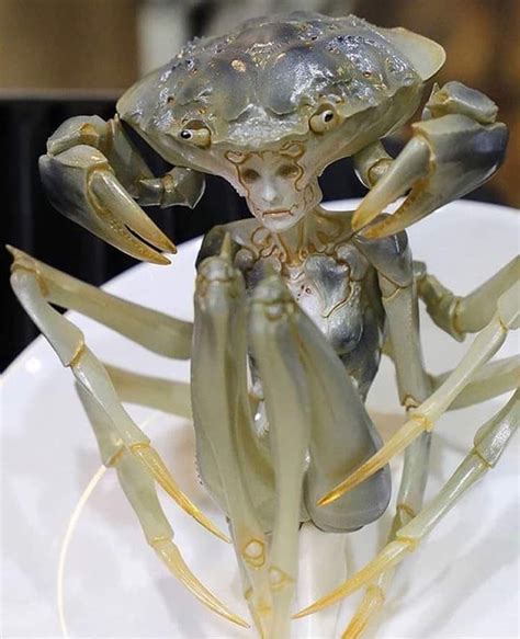 Human Crab Hybrid Sculpture By Chinese Artist Sazen Lee 9GAG