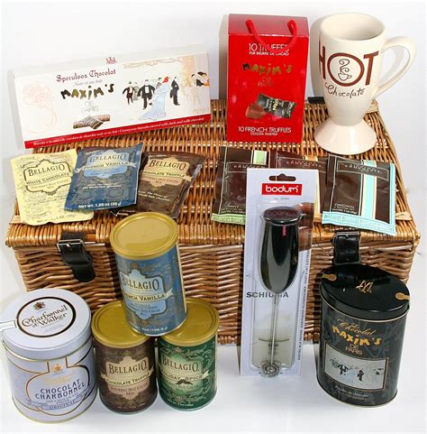 Luxury Wicker Hamper Ultimate Hot Chocolate Collection With T Mug