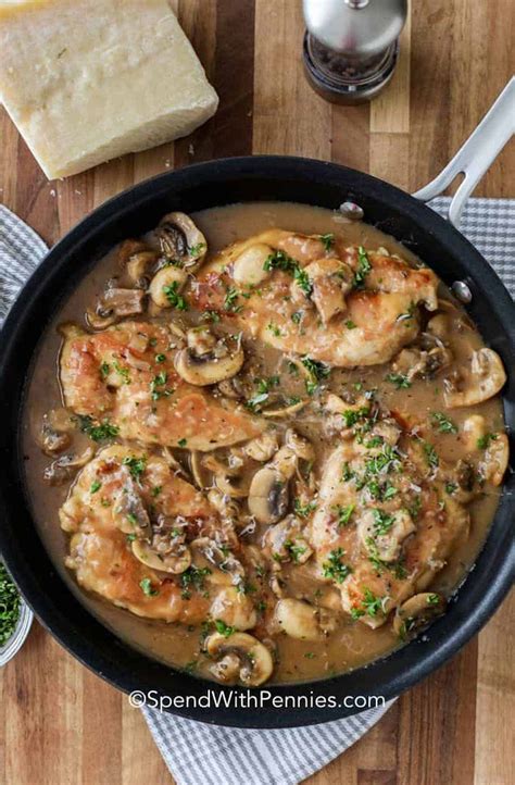 Easy Chicken Marsala Recipe Spend With Pennies Dine Ca