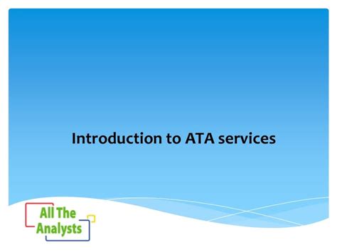 ATA overview