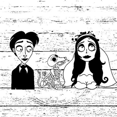 Corpse Bride Printable Coloring Pages Coloring Cool