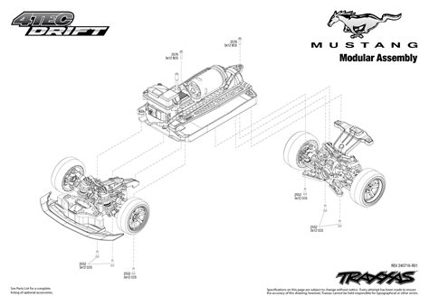 Traxxas 4 Tec Drift Exploded View Modular Assembly