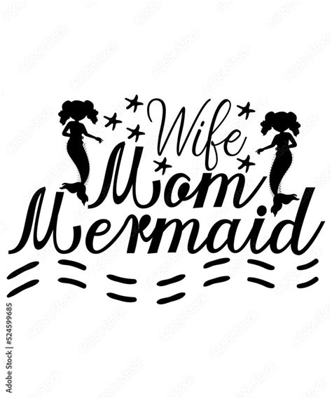 Mermaid Svg Bundle Dxf Eps Png Mermaid Svg Mermaid Tail Svg Beach