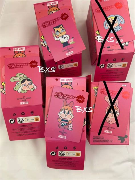 Wts Wtt Authentic Popmart Crybaby Powerpuff Girls PPG Blossom