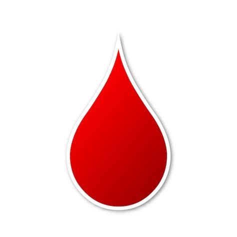 Icono De Gota De Sangre Vectorial Aislado Vector Premium