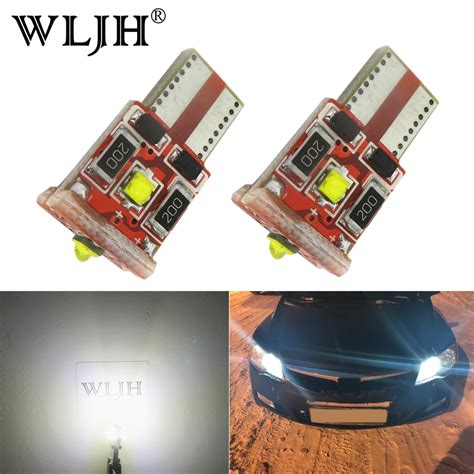 Aliexpress Buy Wljh X Canbus T Led W W Car Led Auto