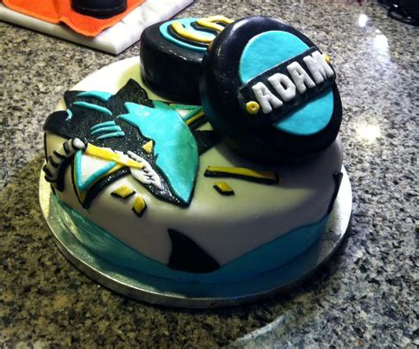 Hush Hush Sweet Charlotte Cakes San Jose Sharks Fondant Cake