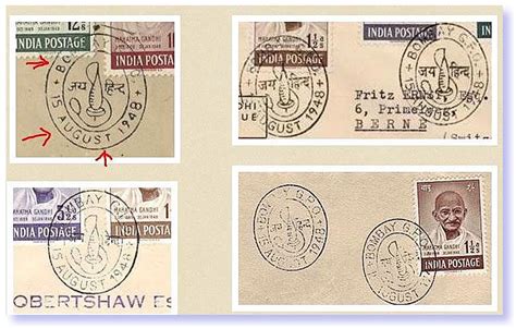 New Freeman Numeral Cancellations Of Nsw Book India Ghandi 1948 Fdc Gets Us6 300