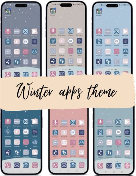 Minimal Christmas Ios App Icons Neutral Winter Pastel Icon Pack Pink