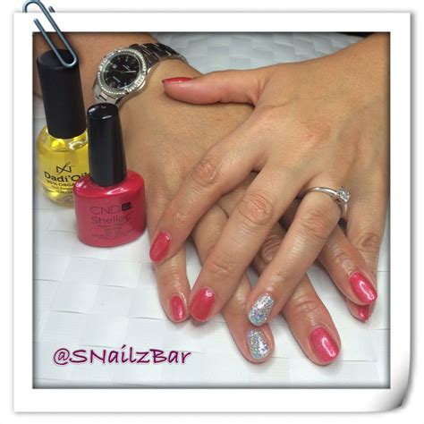 CND Hot Chillis Shellac With Hologram Glitter Perfect Match Shellac Nails Cnd Shellac Shellac