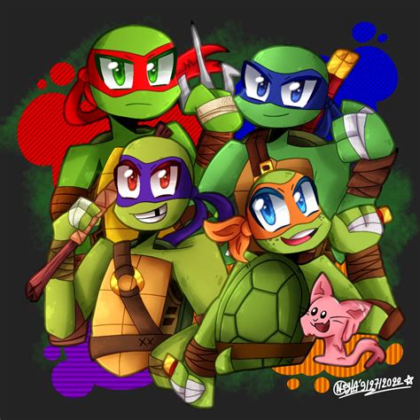 Just a drawing of 2012 Turtles 🐢💕 : r/TMNT2012