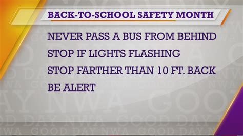 Good Day Nwa Back To School Safe Driving Tips