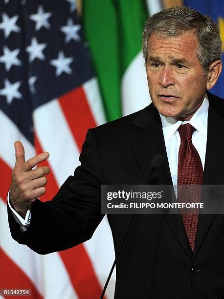 President George W Bush Italian Prime Minister Berlusconi Photos And