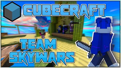 Cubecraft Skywars Teams Of 4 On Minecraft Bedrock Editon Destroying