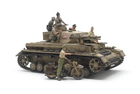 Tamiya Panzerkampfwagen Iv Ausf F Motorcycle Set North Africa