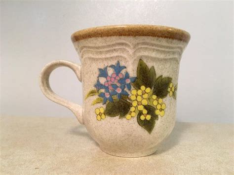 Mikasa Garden Club Vintage Coffee Mug Tea Cup Flowers Vintage Etsy