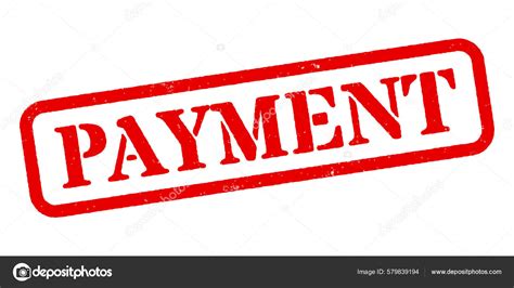 Payment Red Rubber Stamp Vector Stock Vector By HTGanzo 579839194